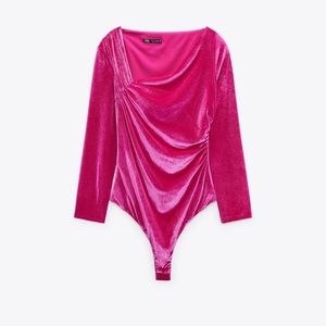 Zara Velvet Bodysuit